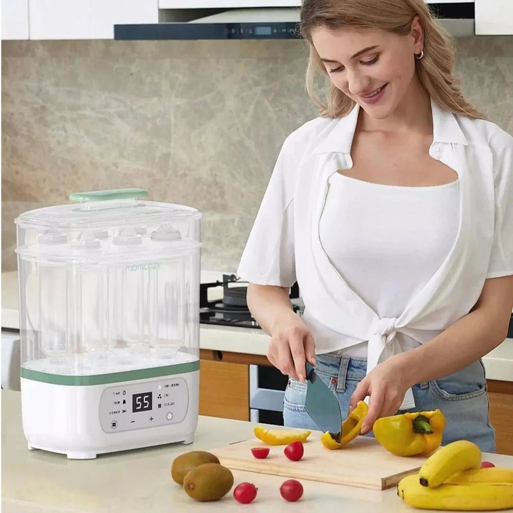 Momcozy 8-1 Bottle Steriliser & Dryer - Baby&More