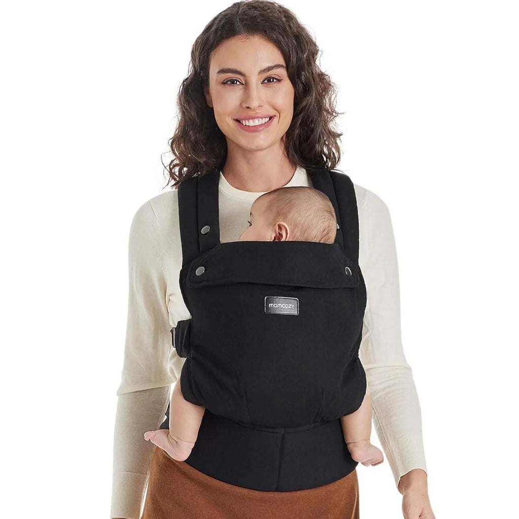 Momcozy Baby Carrier Newborn to Toddler Cotton - Black - Baby&More