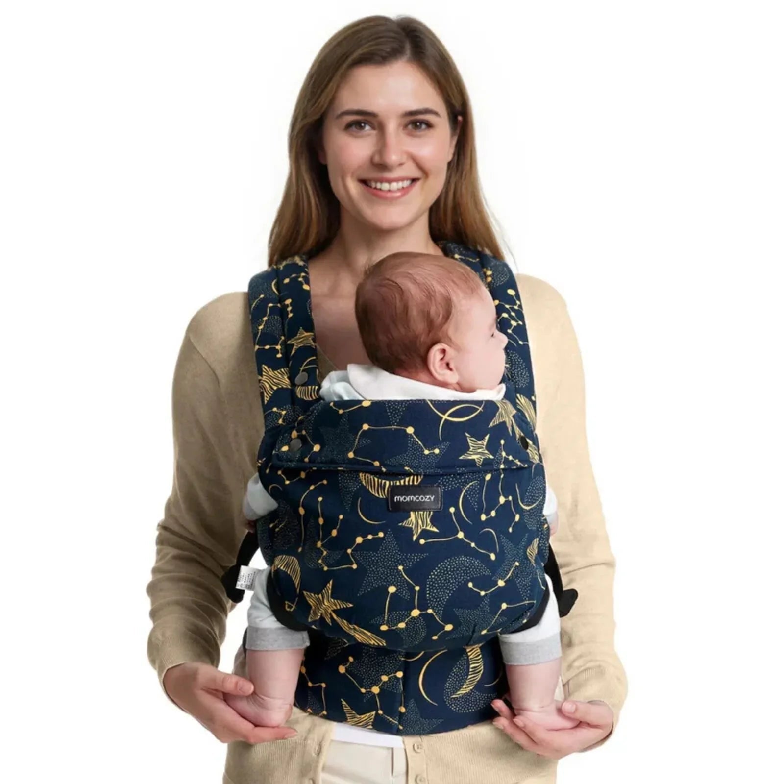 Momcozy Baby Carrier Newborn to Toddler Cotton - Starry Night - Baby&More