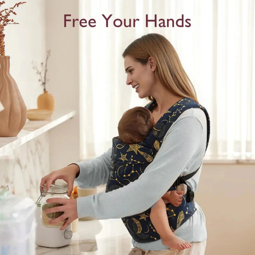 Momcozy Baby Carrier Newborn to Toddler Cotton - Starry Night - Baby&More