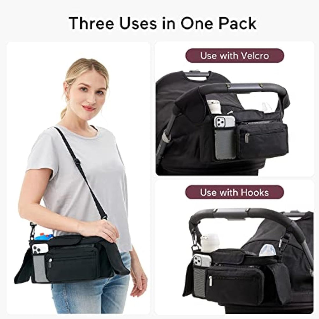 Momcozy Baby Pushchair Organiser - Black - Baby&More