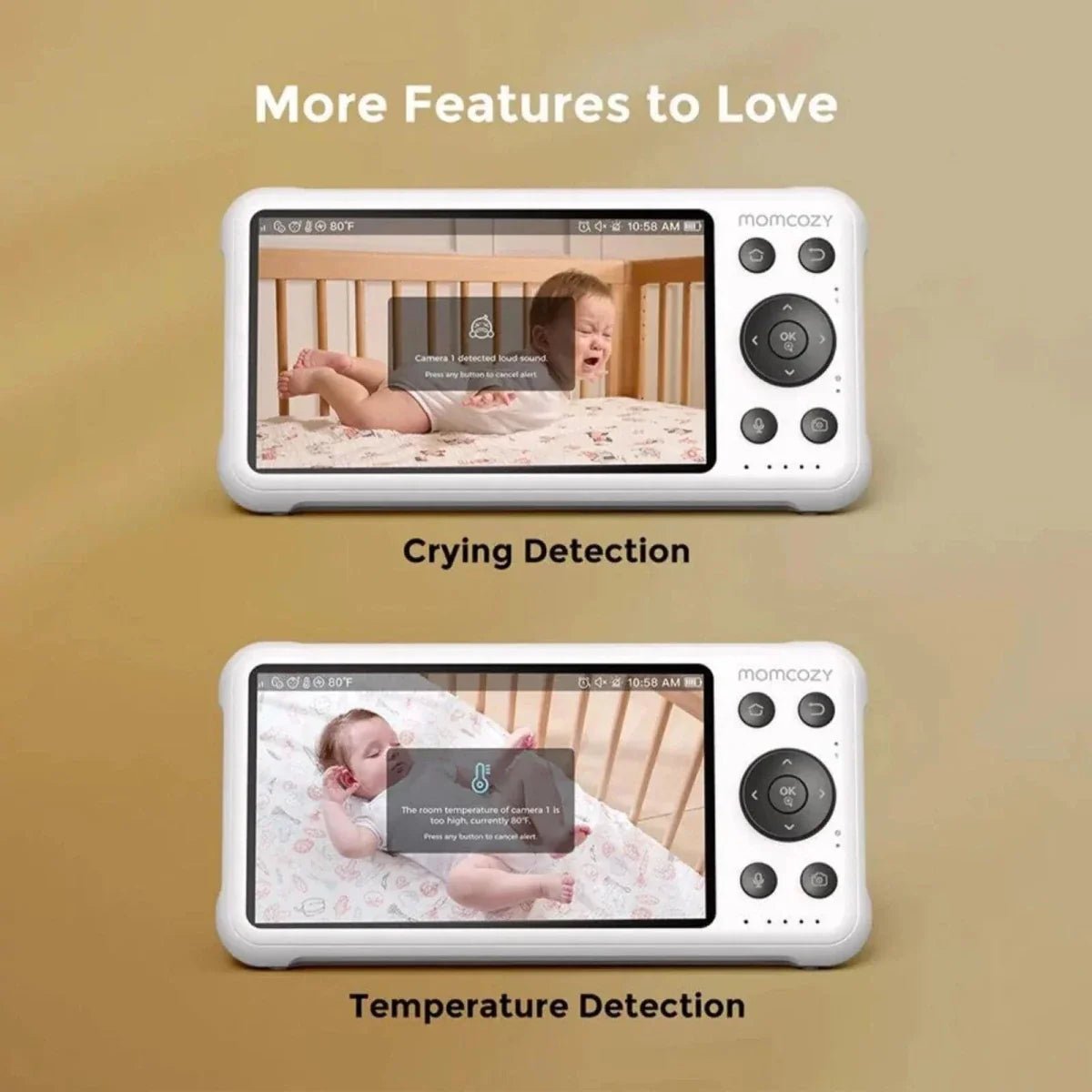 Momcozy BM04 5" Dual - mode Smart Baby Monitor & Camera - Baby&More