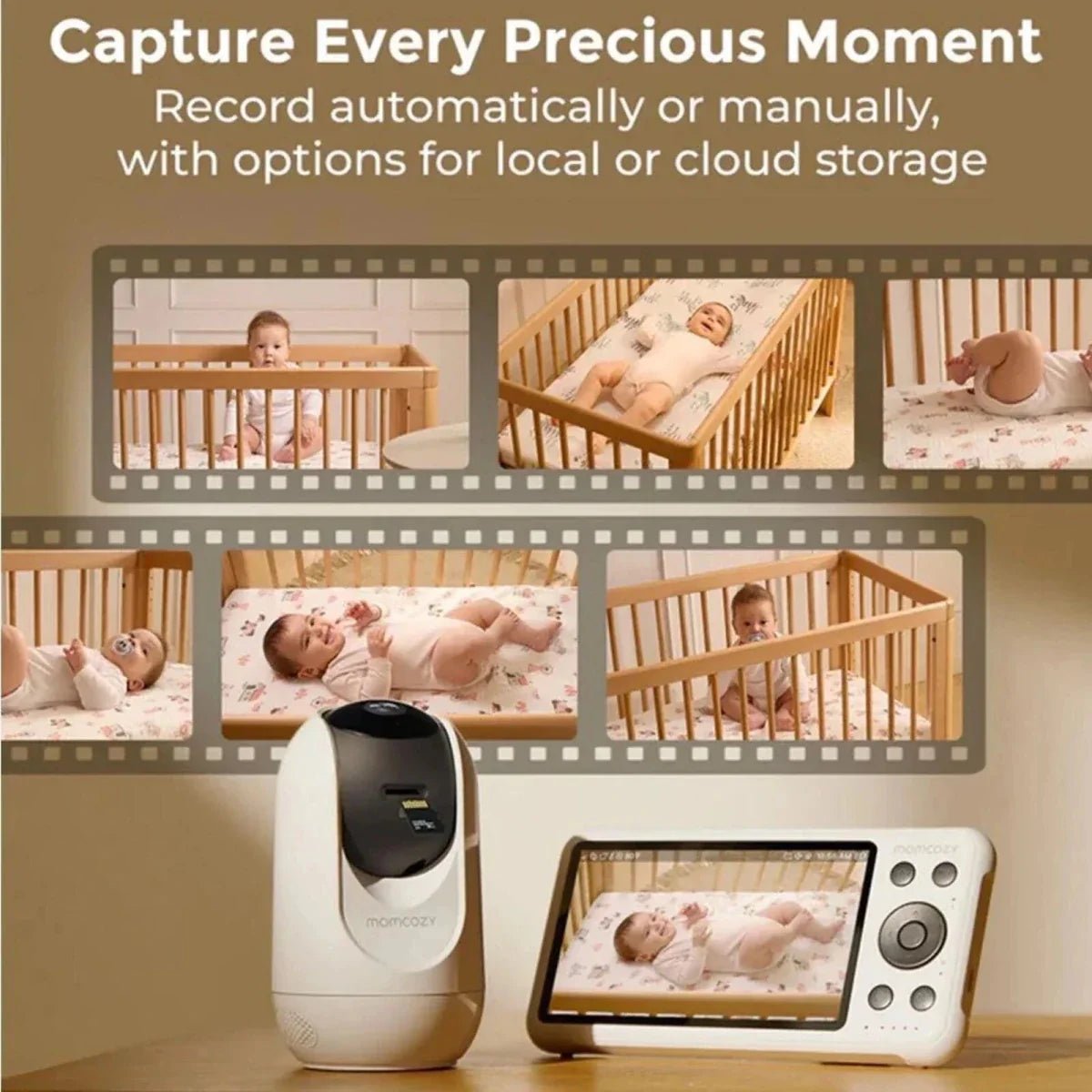 Momcozy BM04 5" Dual - mode Smart Baby Monitor & Camera - Baby&More