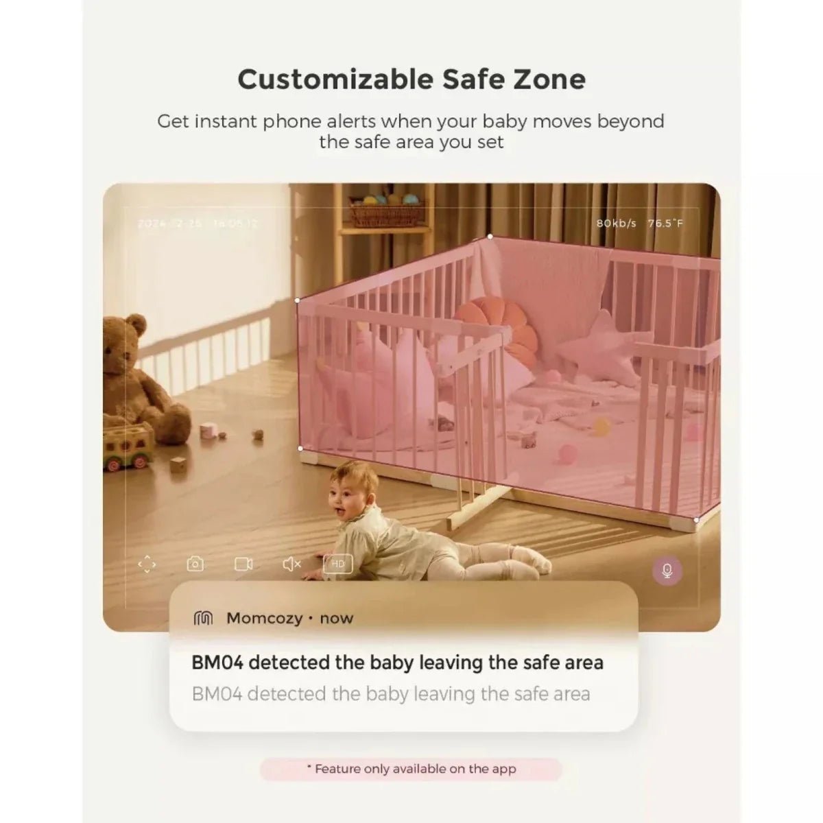 Momcozy BM04 5" Dual - mode Smart Baby Monitor & Camera - Baby&More