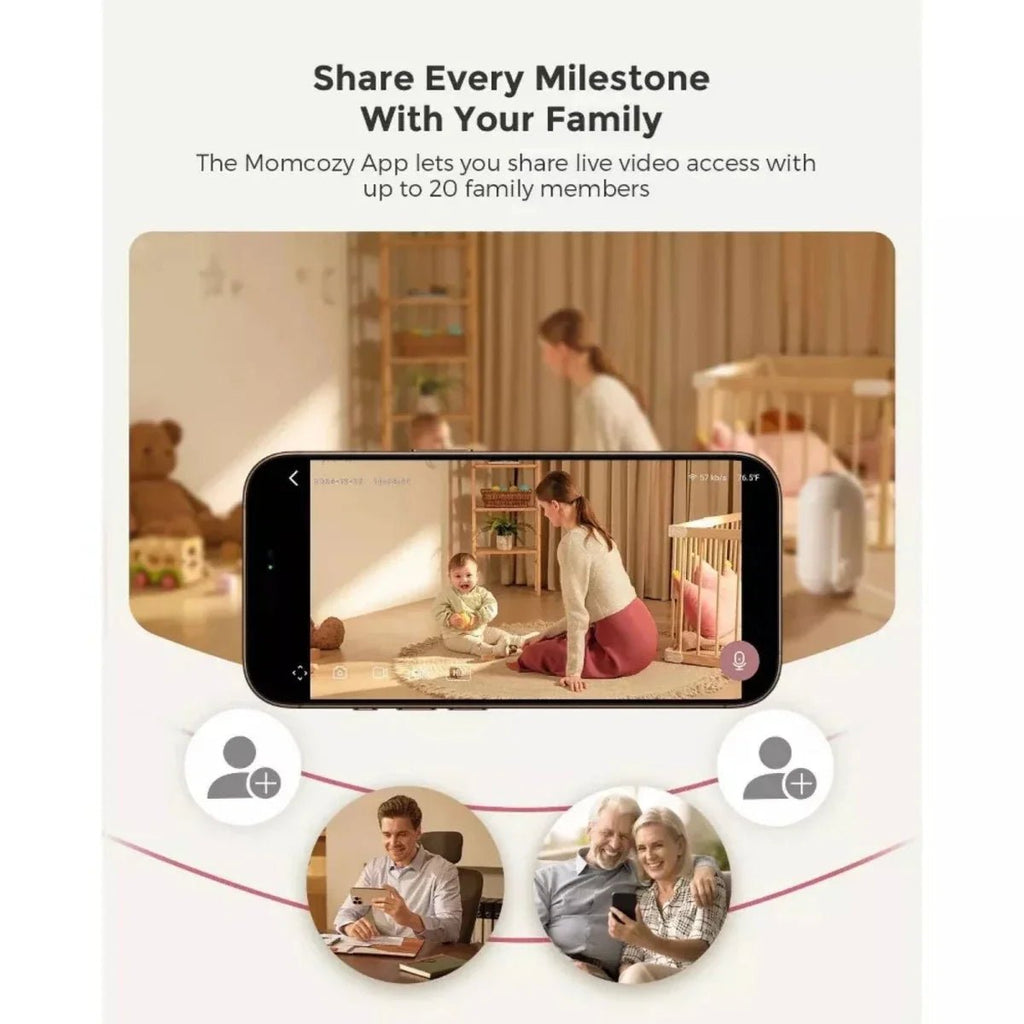 Momcozy BM04 5" Dual - mode Smart Baby Monitor & Camera - Baby&More