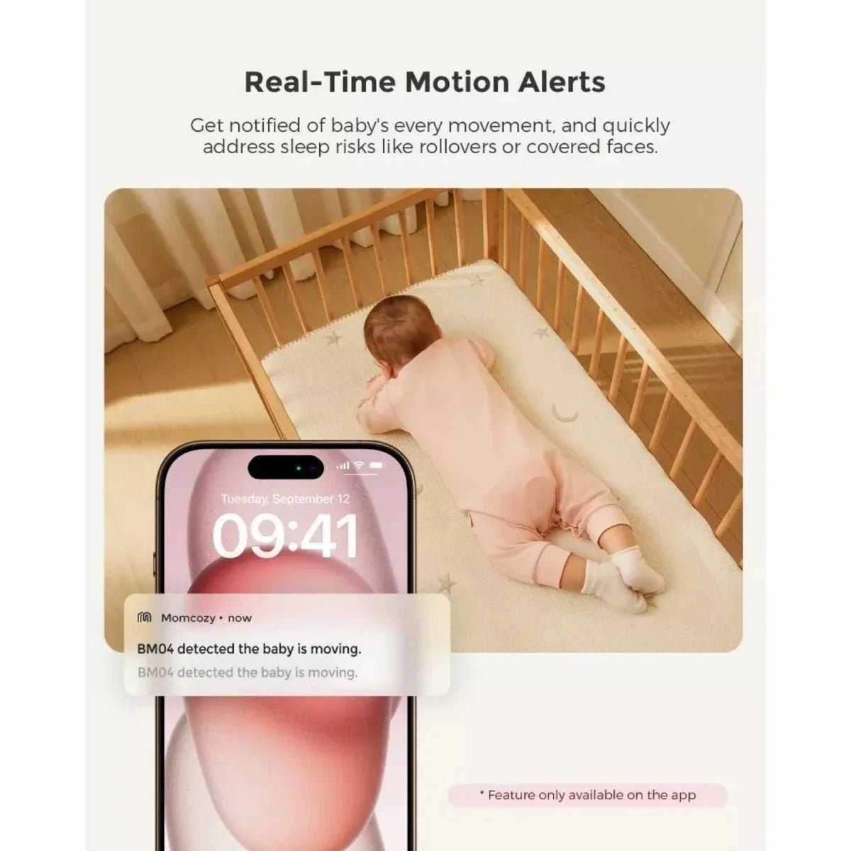 Momcozy BM04 5" Dual - mode Smart Baby Monitor & Camera - Baby&More