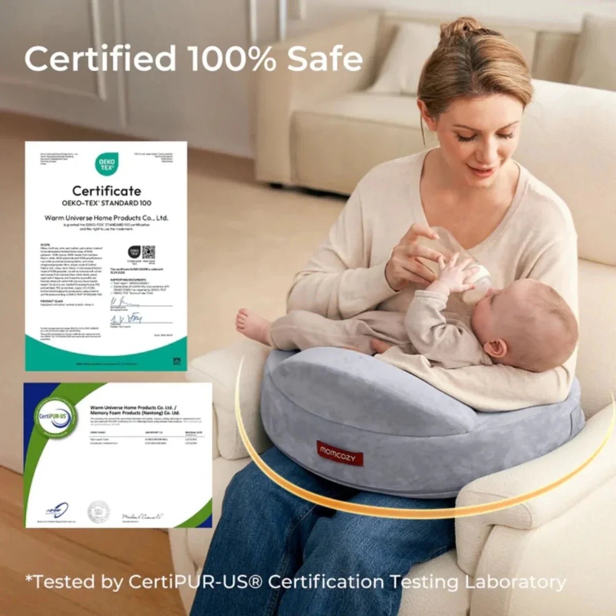 Momcozy Exclusive Memory Foam Nursing Pillow - Baby&More