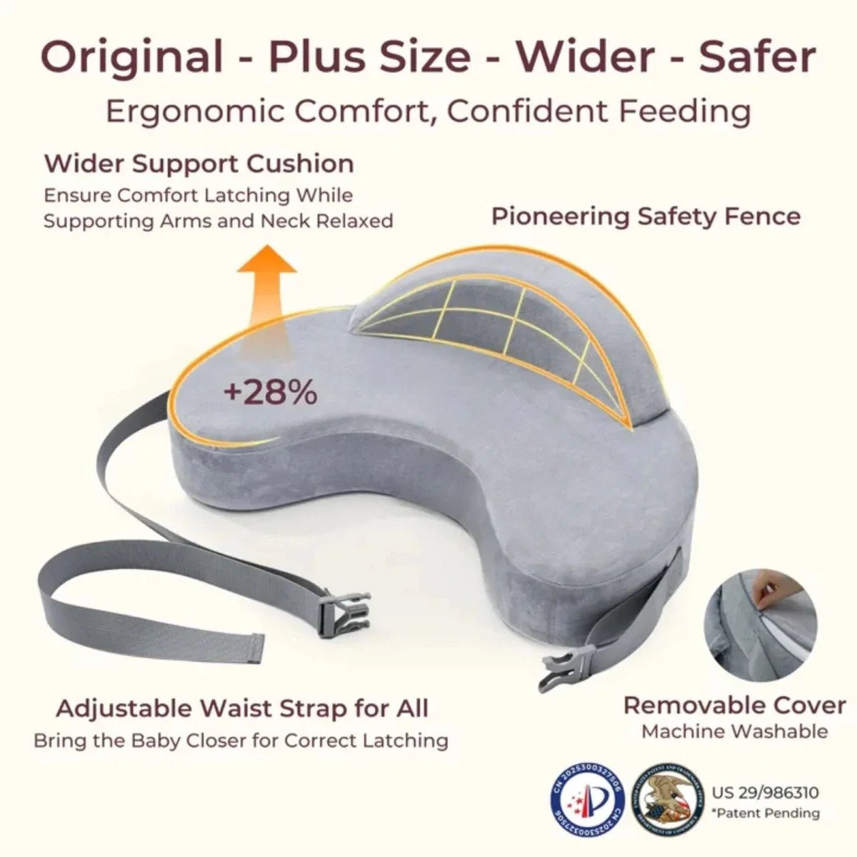 Momcozy Exclusive Memory Foam Nursing Pillow - Baby&More