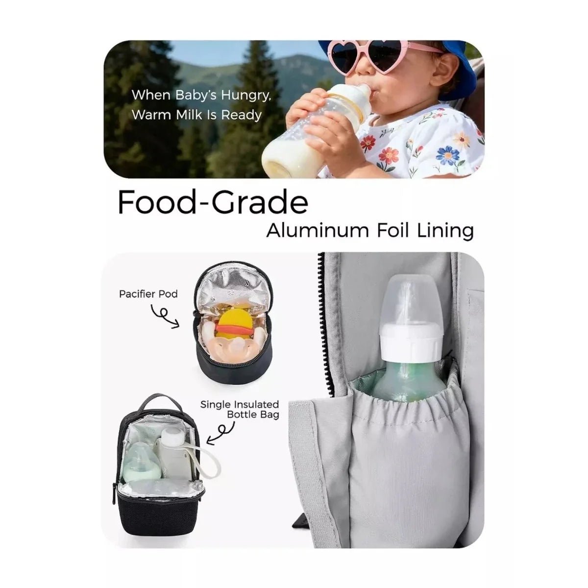 Momcozy GoEase Changing Bag - Black - Baby&More