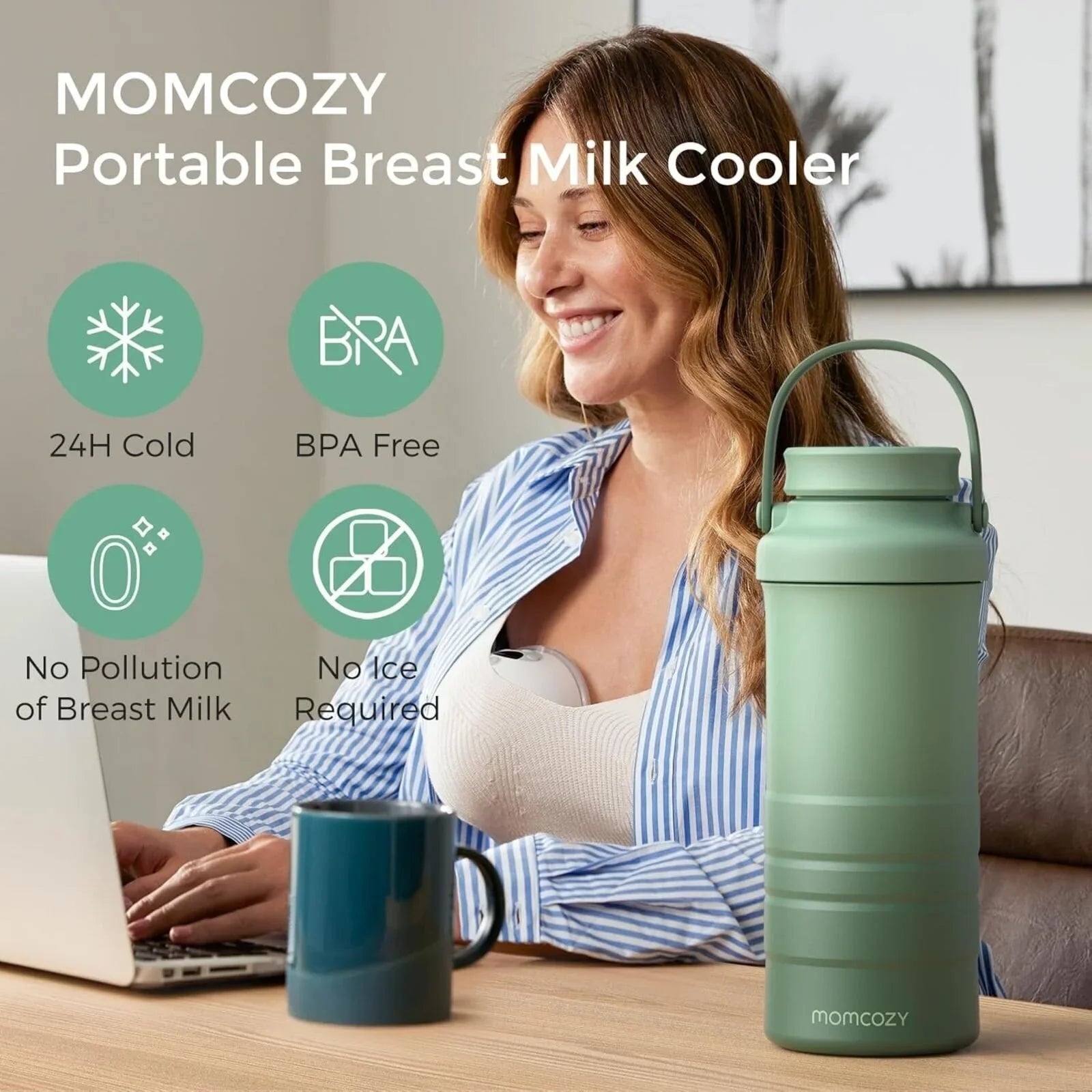 Momcozy Portable Breast Milk Cooler - Baby&More