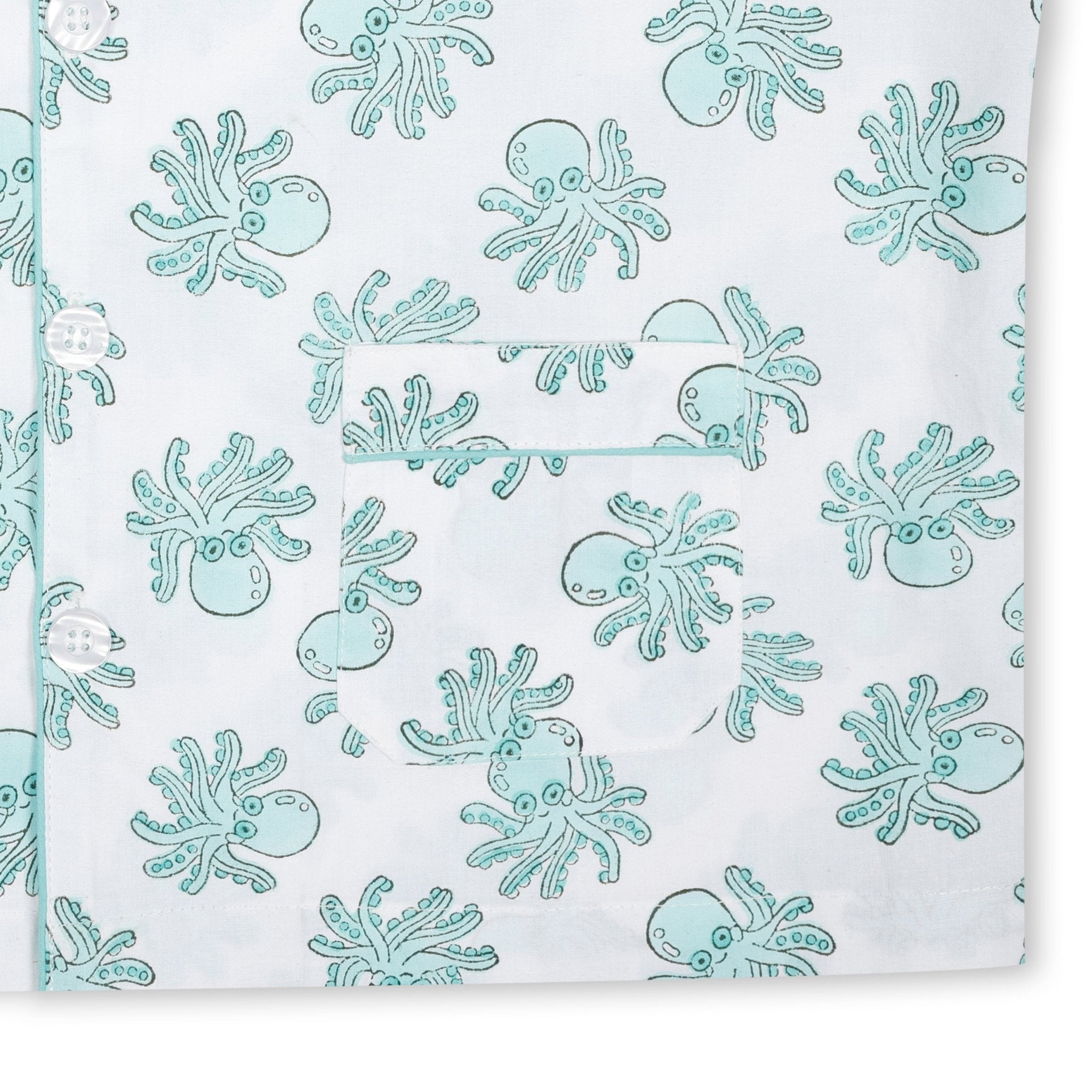 Moochic Children's Pyjamas - Green Octopus - Baby&More