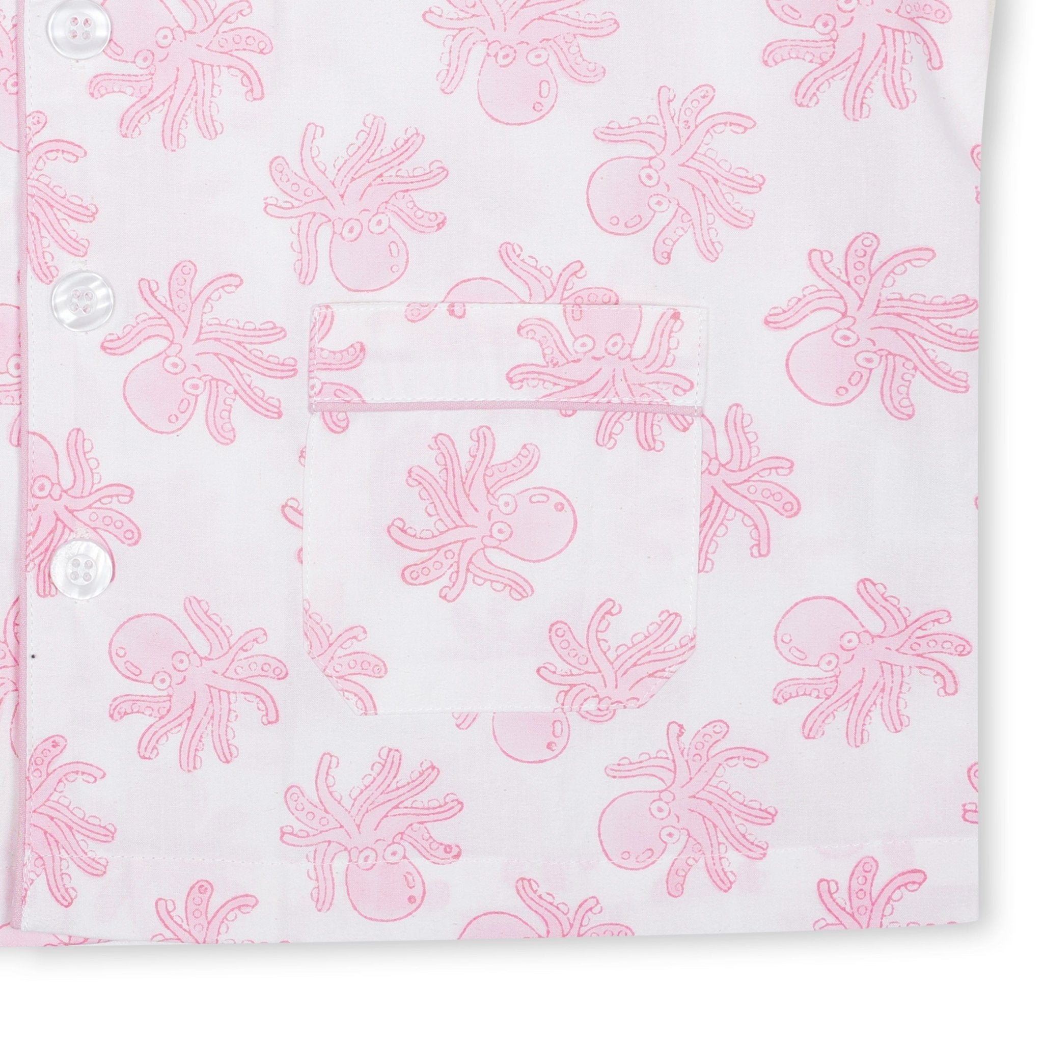 Moochic Children's Pyjamas - Pink Octopus - Baby&More