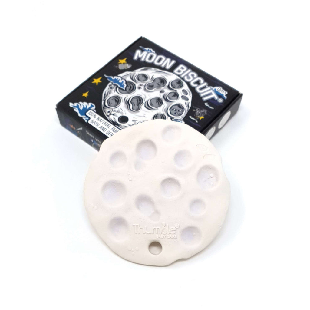 Natural Rubber Space Teether Baby Toy - Moon Biscuit®