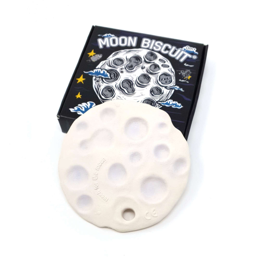 Natural Rubber Space Teether Baby Toy - Moon Biscuit®