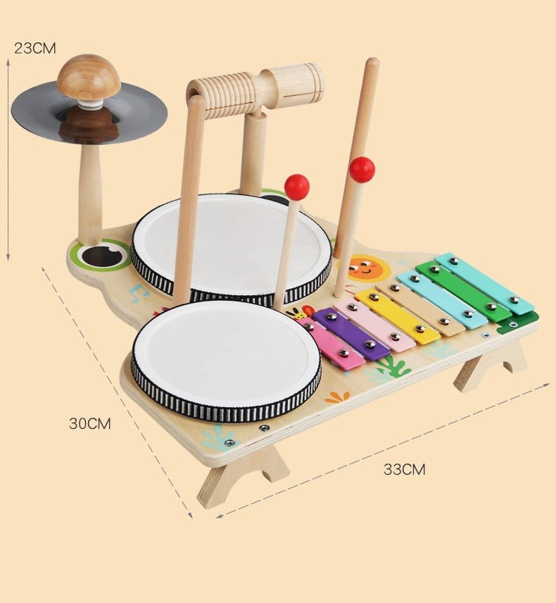 Multi - functional Drum Kit - Frog - Baby&More