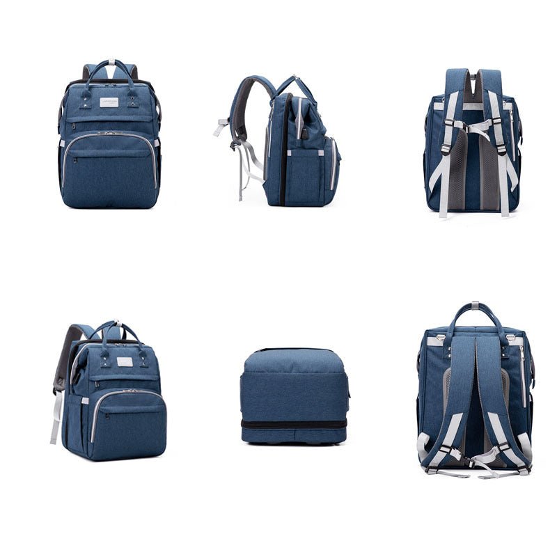 Multifunctional Maternity Diaper Backpack with Pull Out Cot - Baby&More