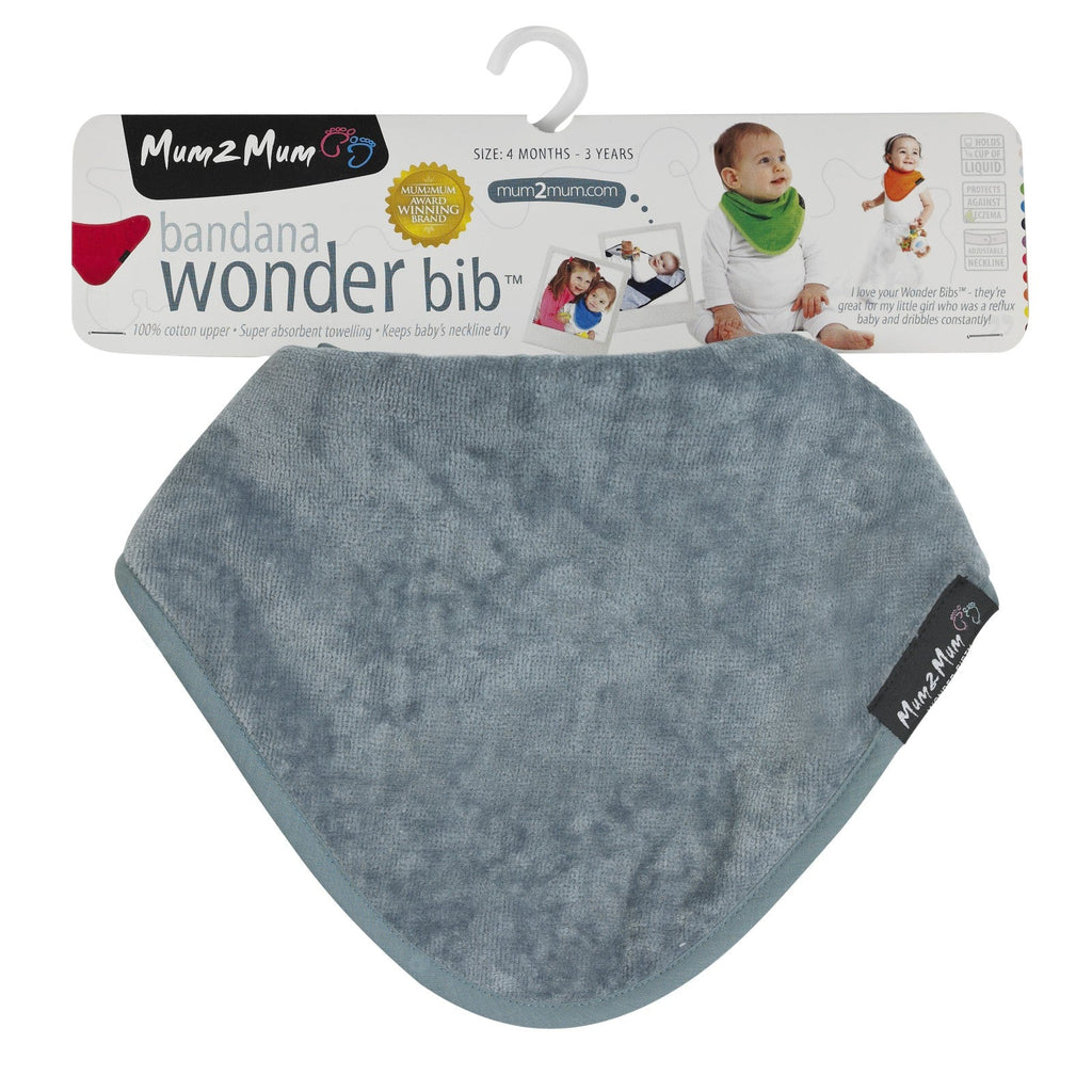 Mum 2 Mum Bandana Style Wonder Bib - Grey - Baby&More