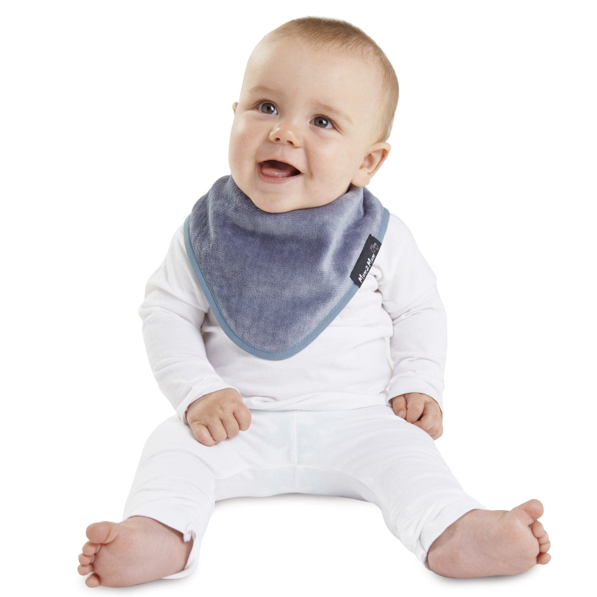 Mum 2 Mum Bandana Style Wonder Bib - Grey - Baby&More