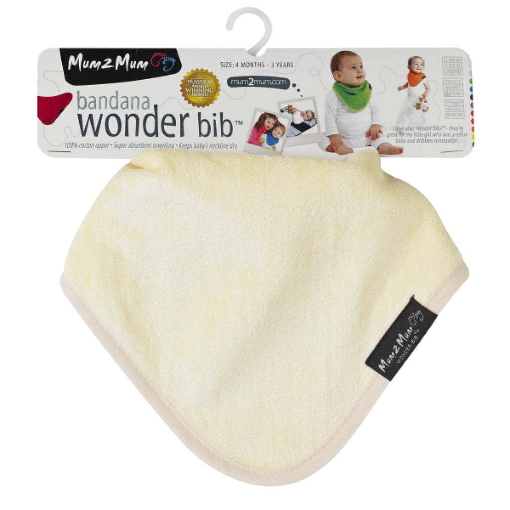 Mum 2 Mum Bandana Style Wonder Bib - Lemon Yellow - Baby&More