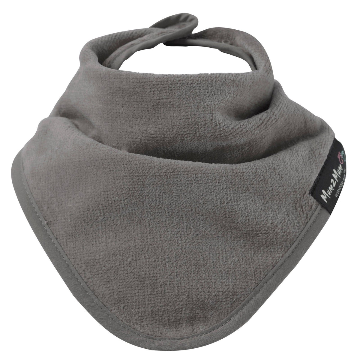 Mum 2 Mum Bandana Style Wonder Bib - Mushroom Grey/Brown - Baby&More