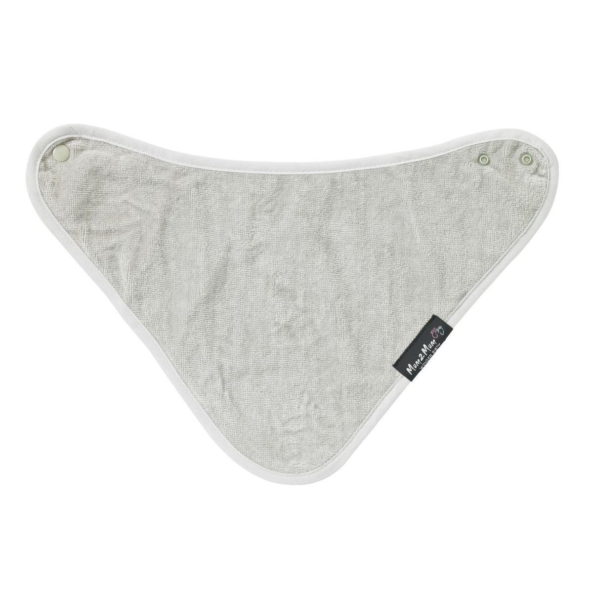 Mum 2 Mum Bandana Style Wonder Bib - Stone Grey - Baby&More