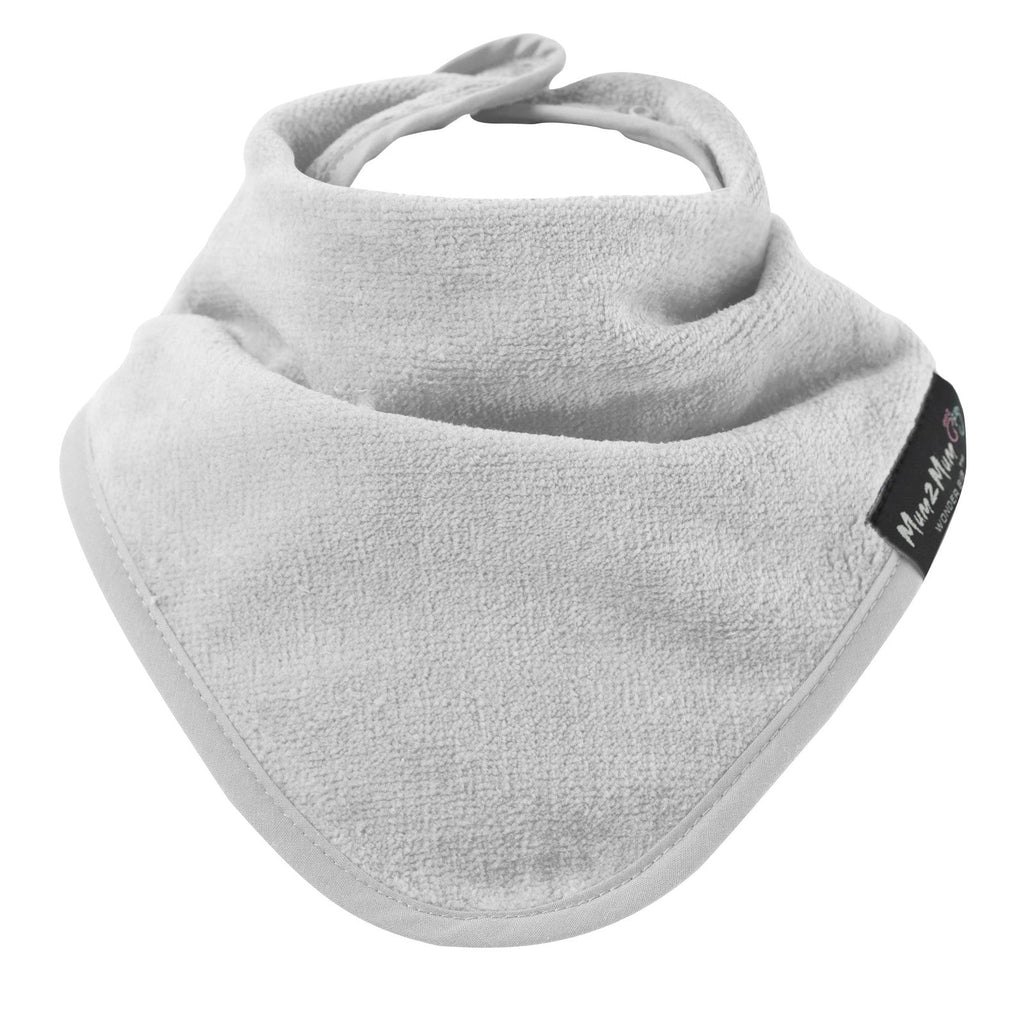 Mum 2 Mum Bandana Style Wonder Bib - Stone Grey - Baby&More