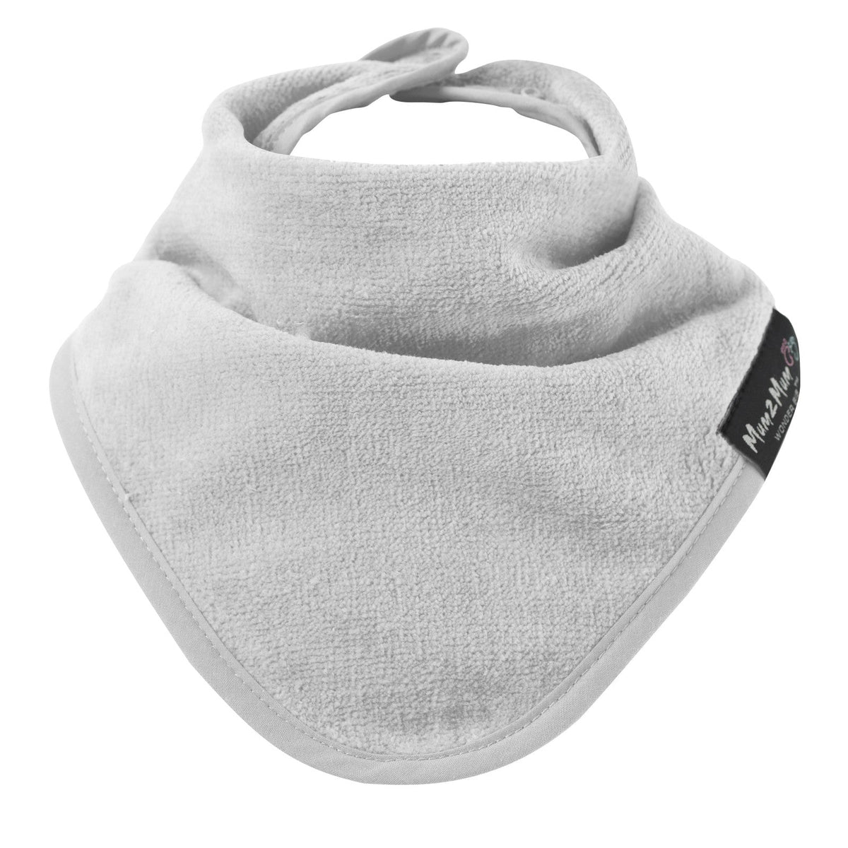 Mum 2 Mum Bandana Style Wonder Bib - Stone Grey - Baby&More