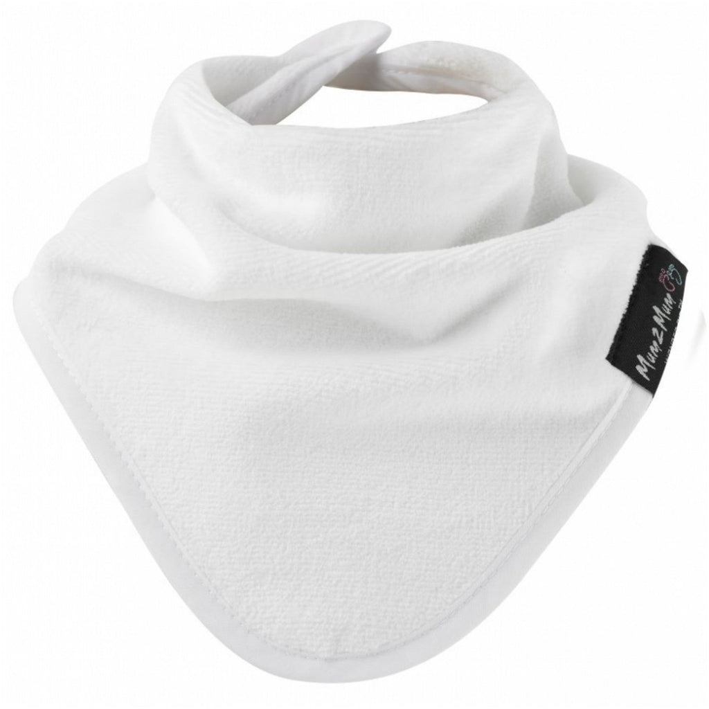 Mum 2 Mum Bandana Style Wonder Bib - White - Baby&More