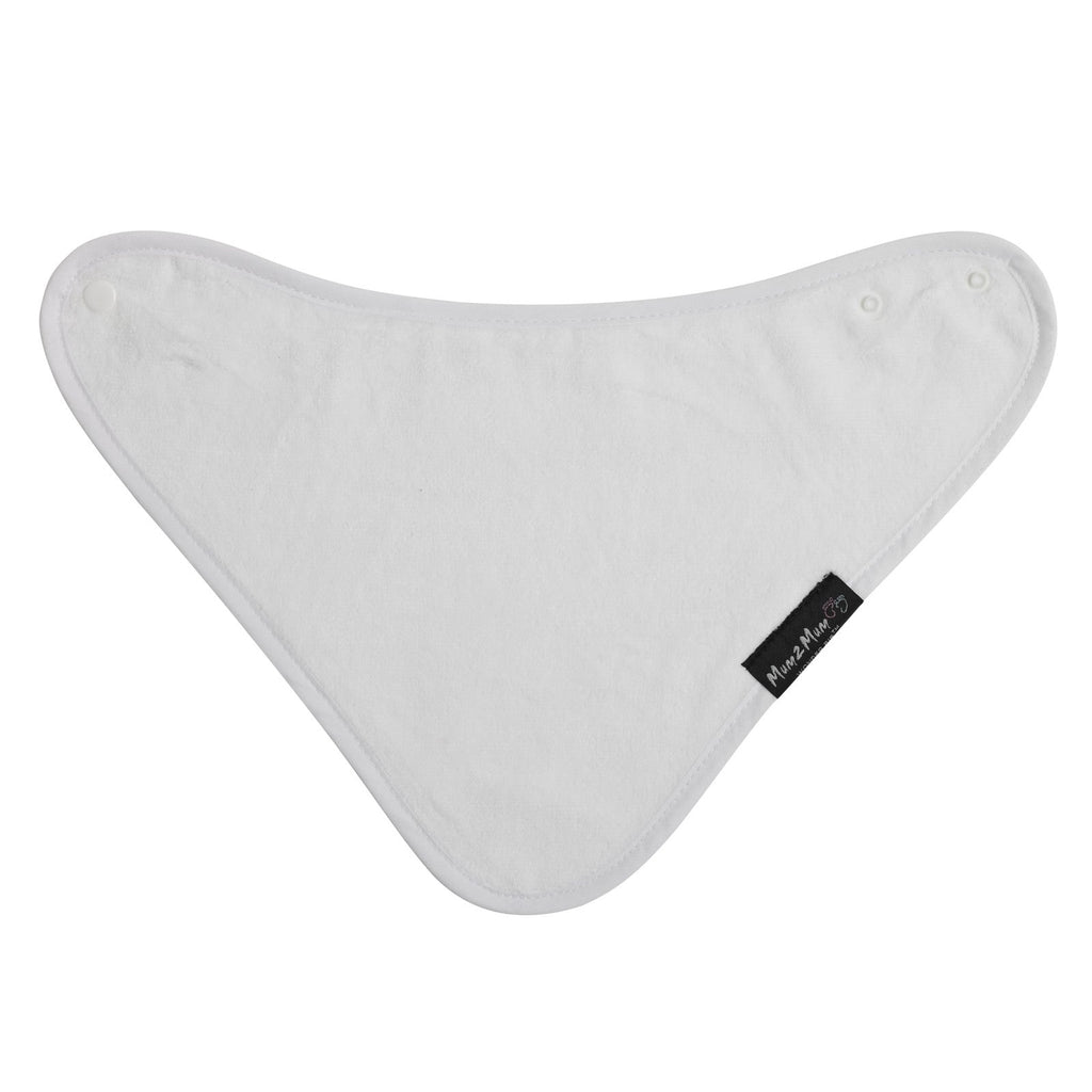 Mum 2 Mum Bandana Style Wonder Bib - White - Baby&More