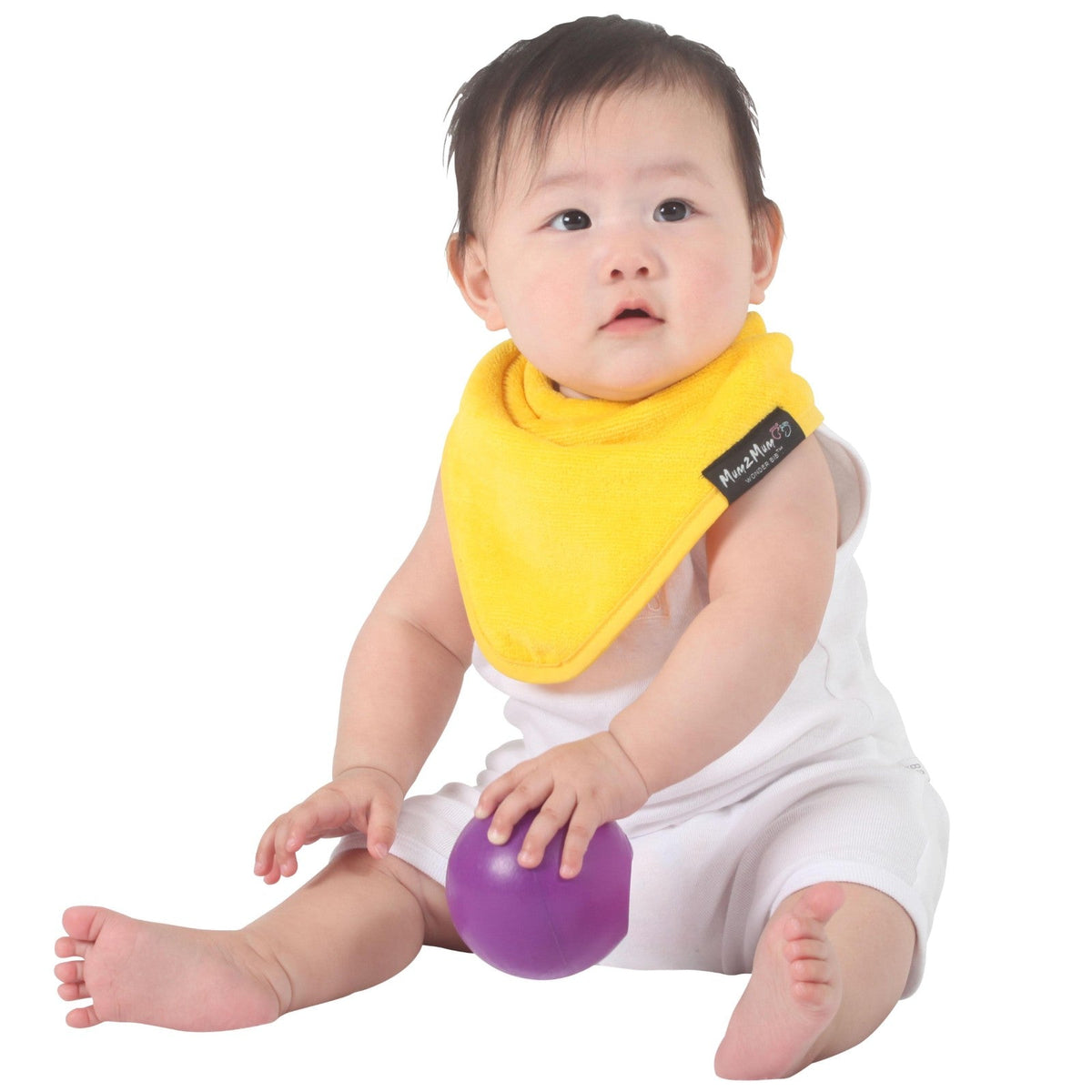 Mum 2 Mum Bandana Style Wonder Bib - Yellow - Baby&More