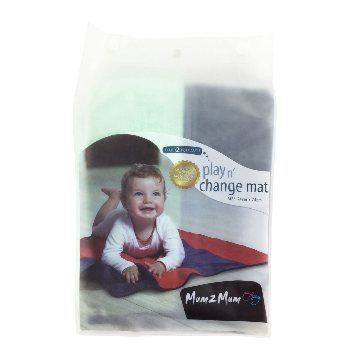 Mum 2 Mum Changing Mat / Playmat - Mint Green and Grey - Baby&More
