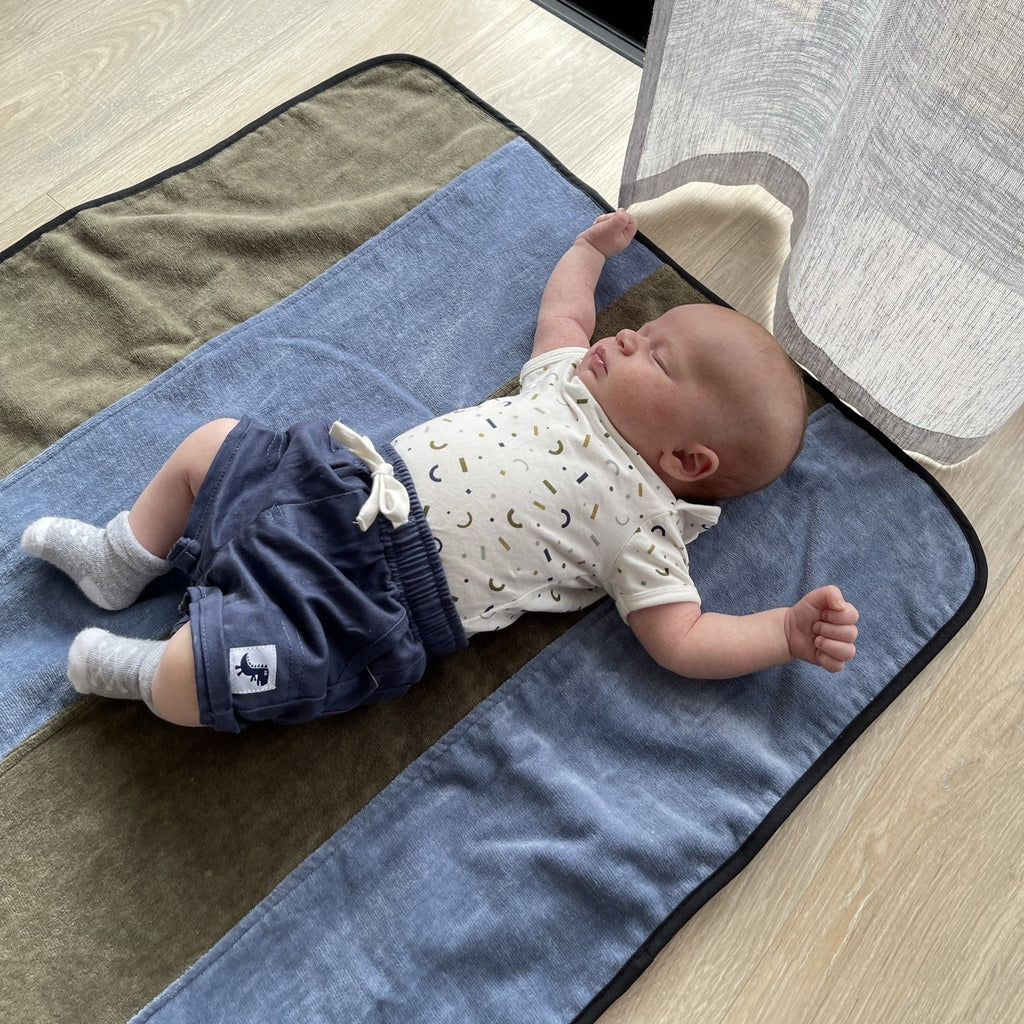 Mum 2 Mum Changing Mat / Playmat - Mint Green and Grey - Baby&More