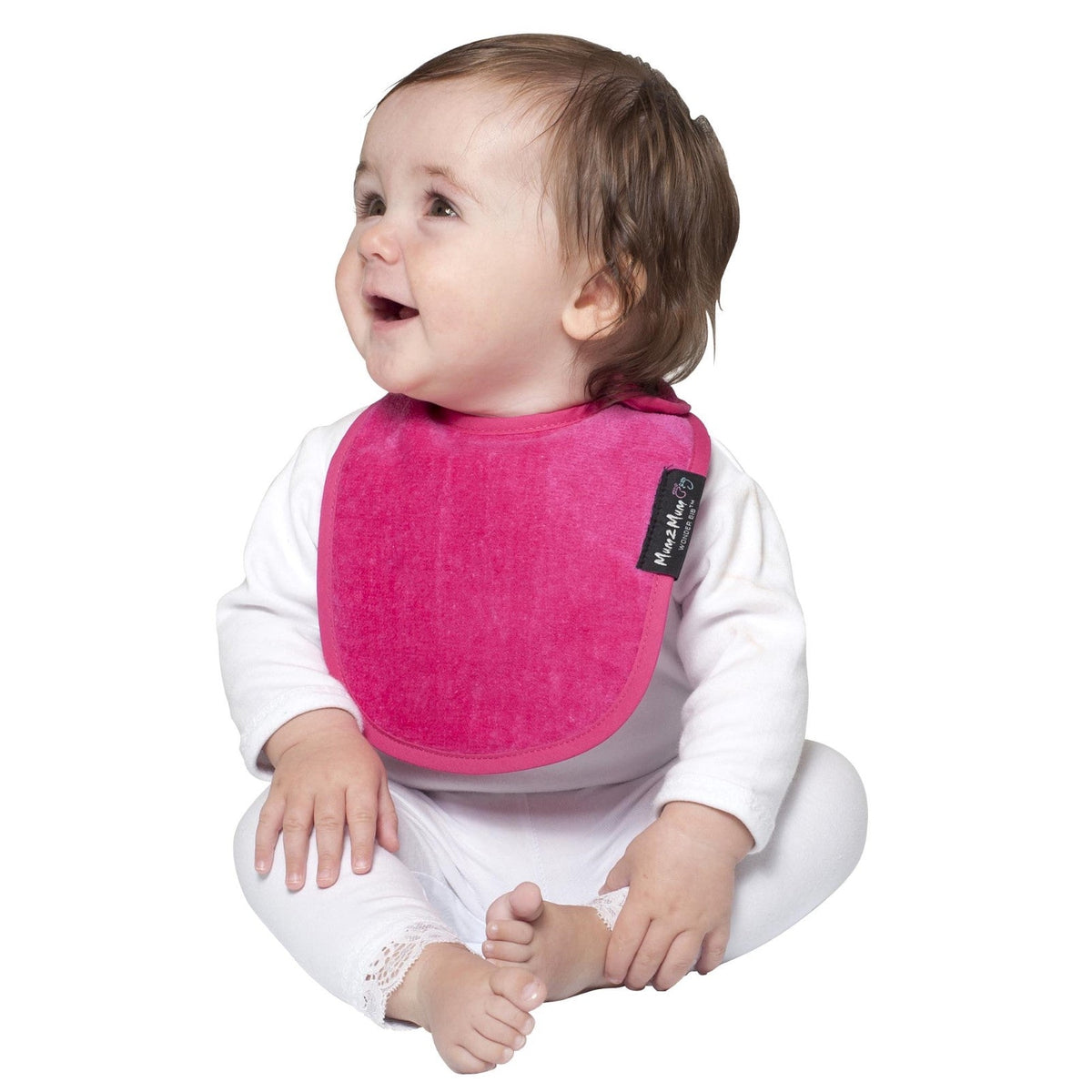 Mum 2 Mum Infant Wonder Bib - Cerise Pink - Baby&More