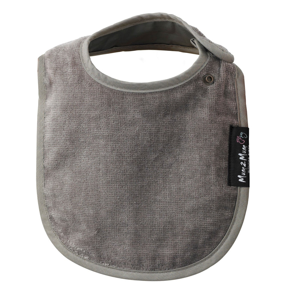 Mum 2 Mum Infant Wonder Bib - Mushroom Grey/Brown - Baby&More