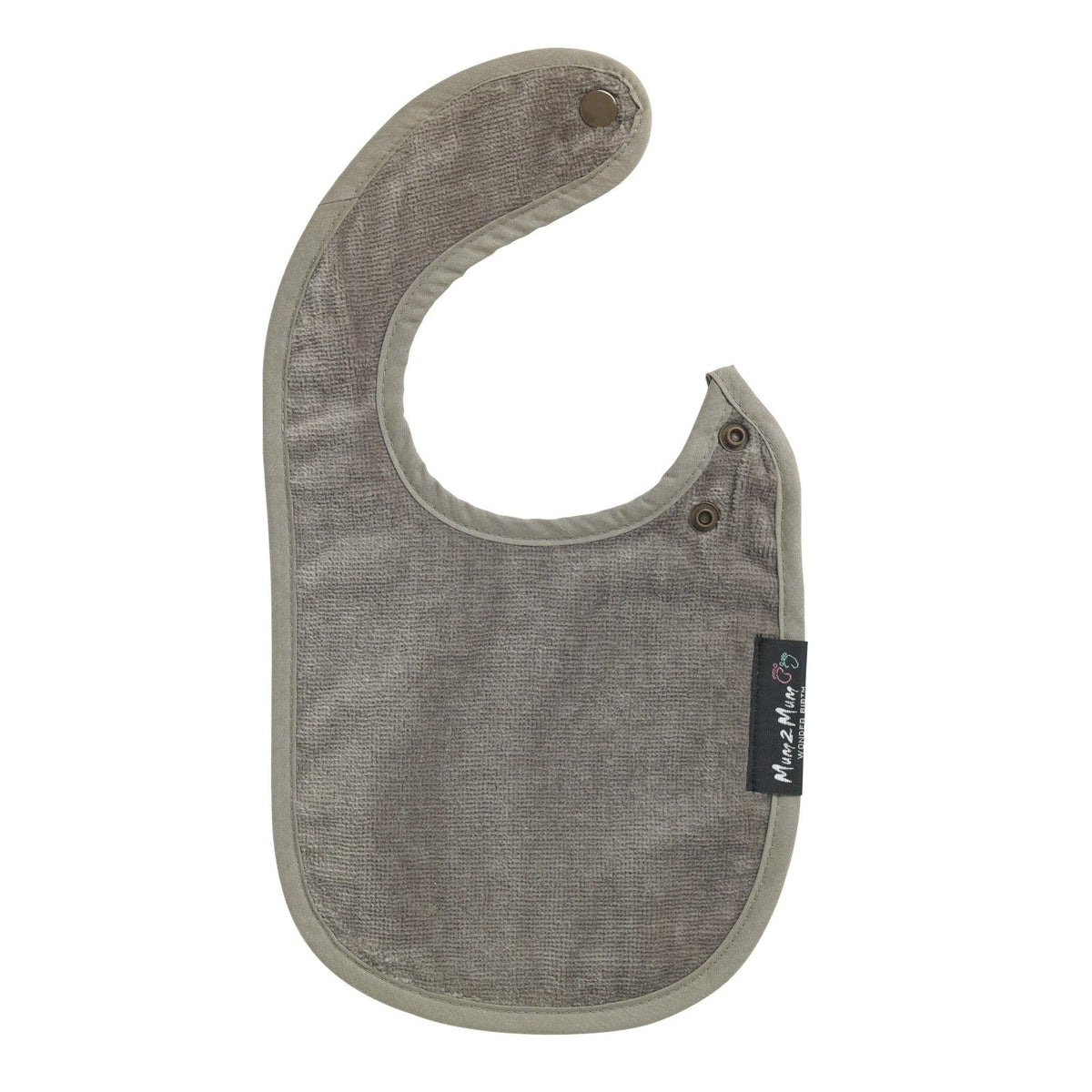 Mum 2 Mum Infant Wonder Bib - Mushroom Grey/Brown - Baby&More