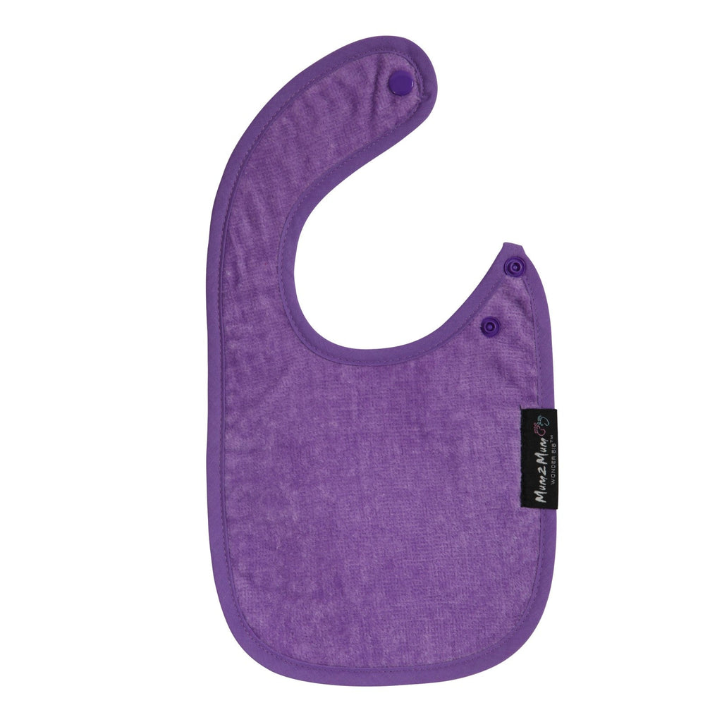 Mum 2 Mum Infant Wonder Bib - Purple - Baby&More