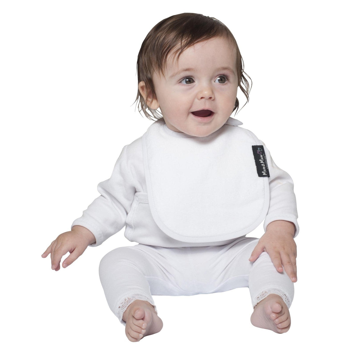 Mum 2 Mum Infant Wonder Bib - White - Baby&More