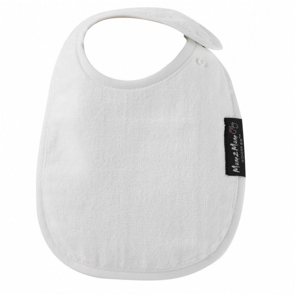 Mum 2 Mum Infant Wonder Bib - White - Baby&More