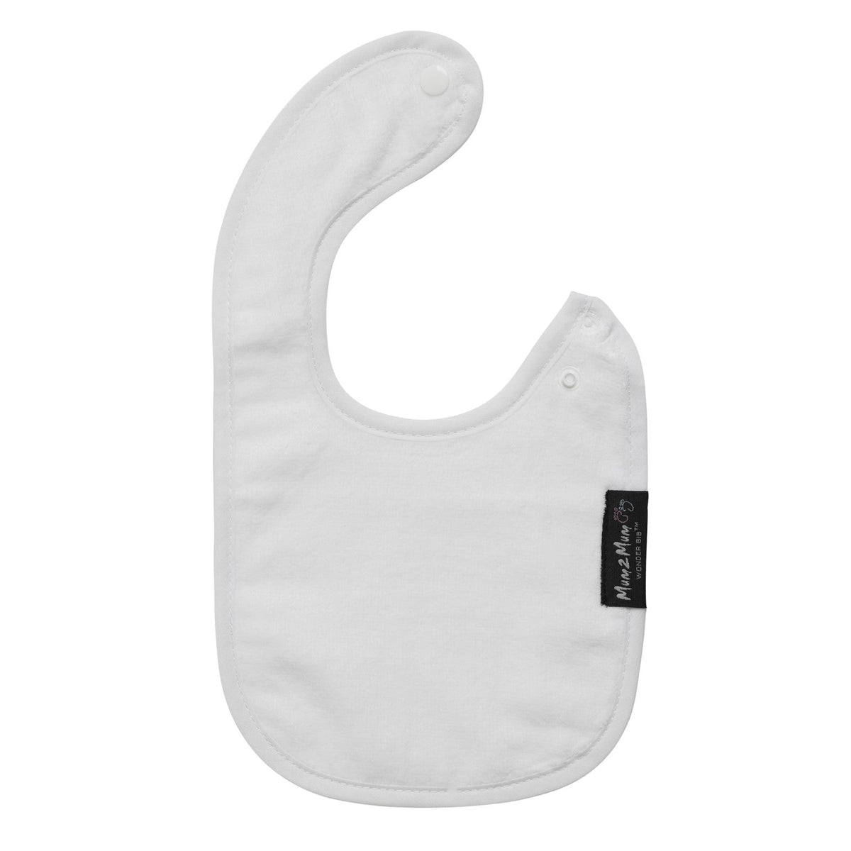 Mum 2 Mum Infant Wonder Bib - White - Baby&More