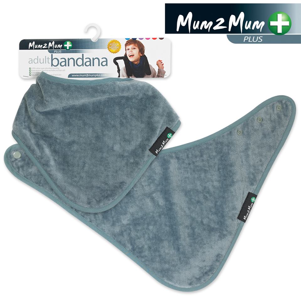 Mum 2 Mum PLUS Adult Disability Bib - Grey - Baby&More