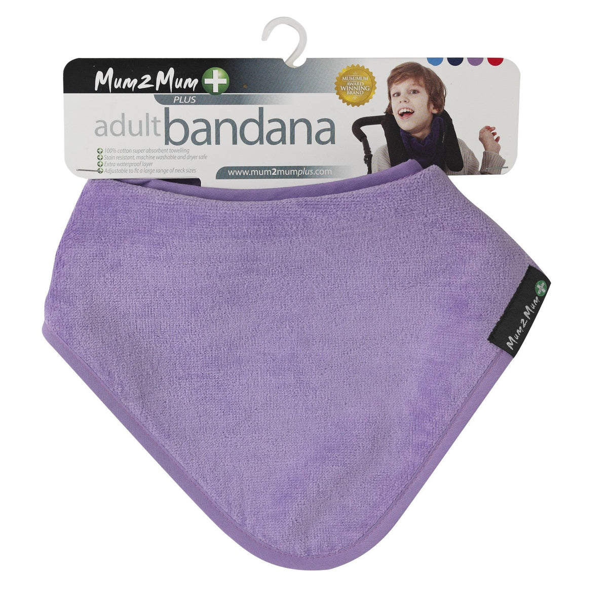 Mum 2 Mum PLUS Adult Disability Bib - Purple - Baby&More