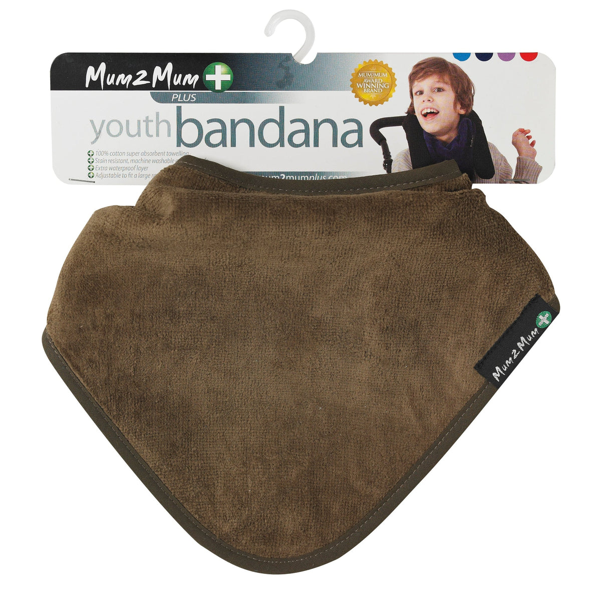 Mum 2 Mum PLUS Youth Disability Bib - Ages 5-15 years - Chocolate COMING SOON - Baby&More