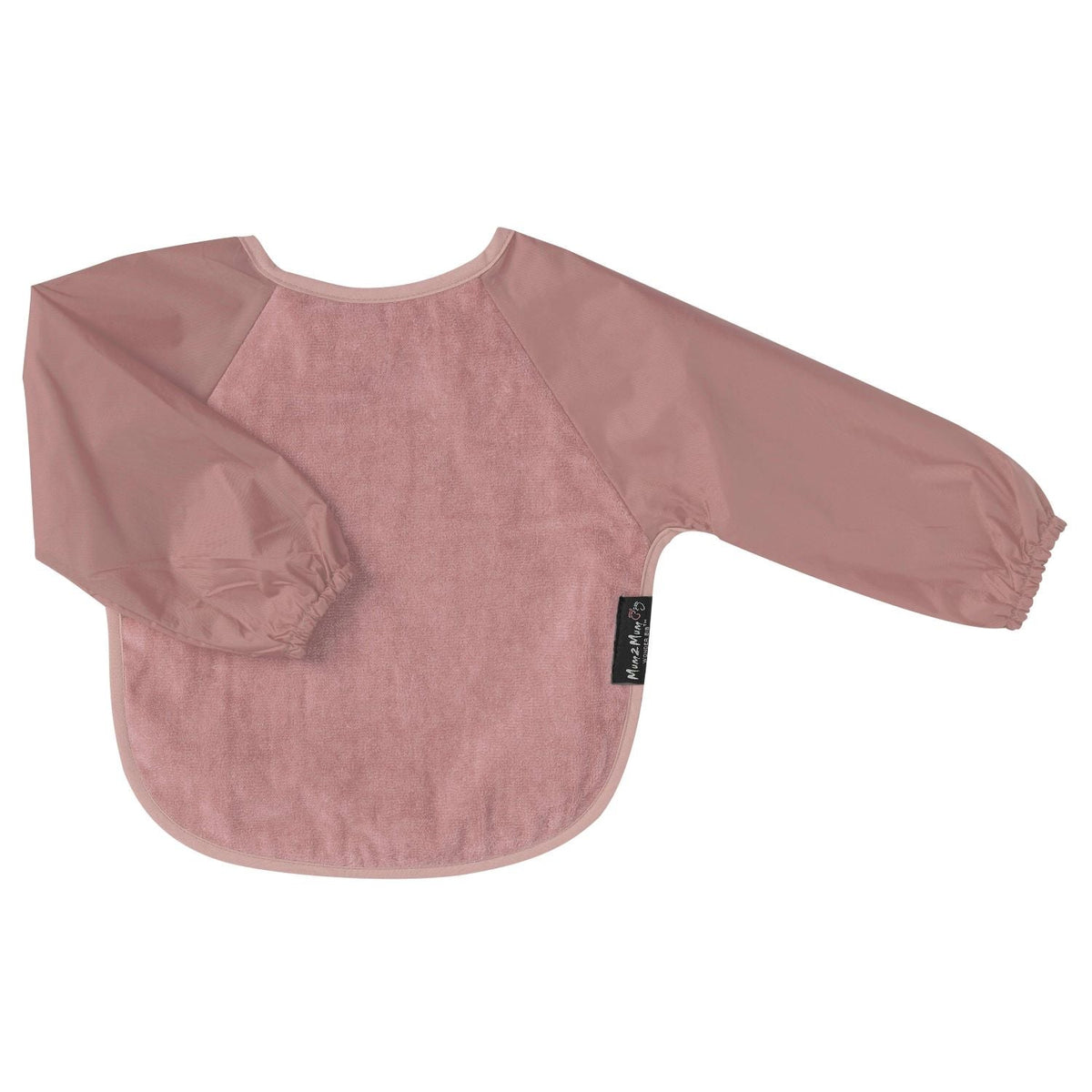 Mum 2 Mum Sleeved Wonder Bib - Dusty Pink - Baby&More