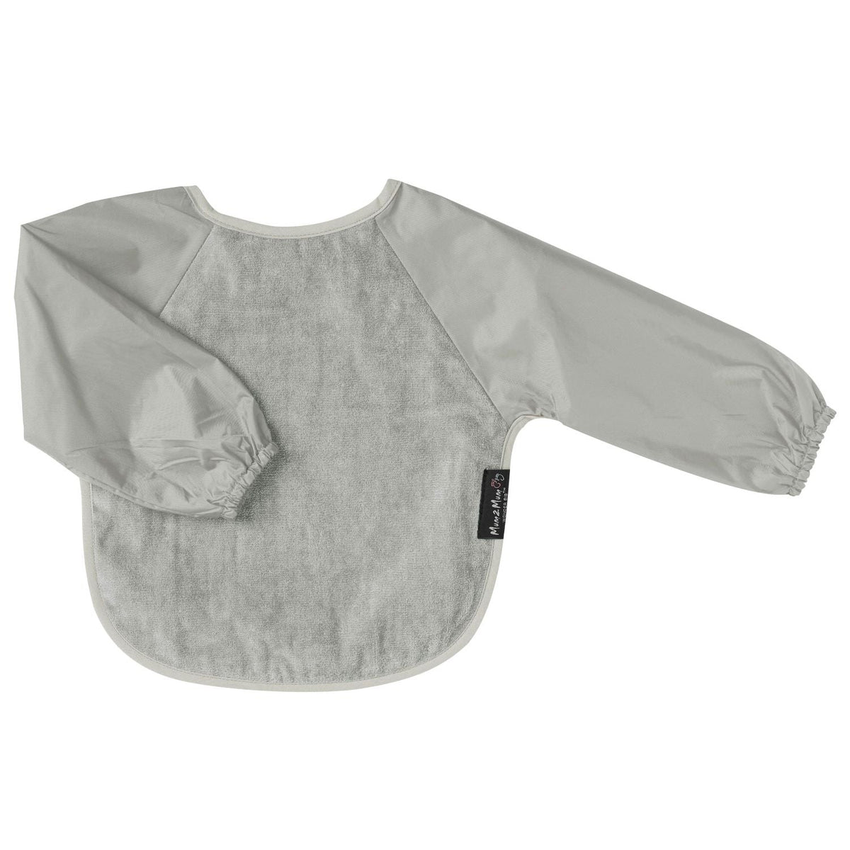 Mum 2 Mum Sleeved Wonder Bib - Stone Grey - Baby&More