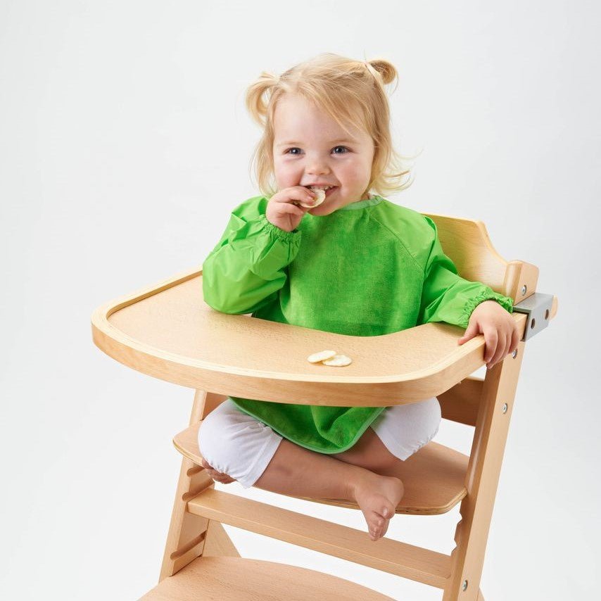 Mum 2 Mum Sleeved Wonder Bib - Lime Modelled