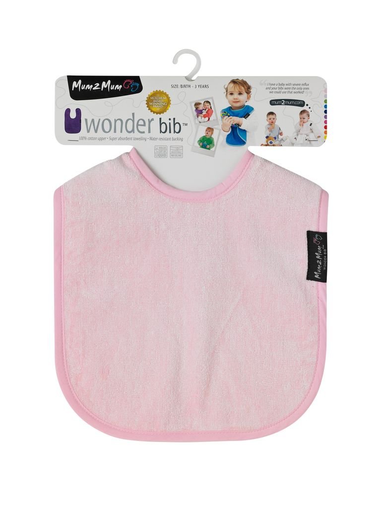 Mum 2 Mum Standard Wonder Bib - Baby Pink - Baby&More