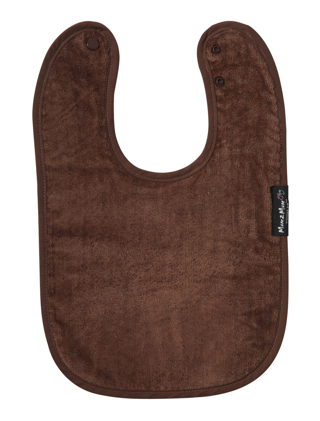 Mum 2 Mum Standard Wonder Bib - Chocolate Brown - Baby&More