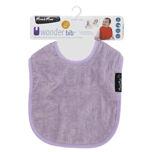 Mum 2 Mum Standard Wonder Bib - Lilac - Baby&More