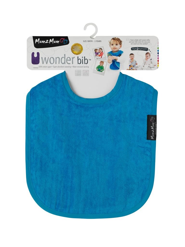 Mum 2 Mum Standard Wonder Bib - Teal Blue - Baby&More