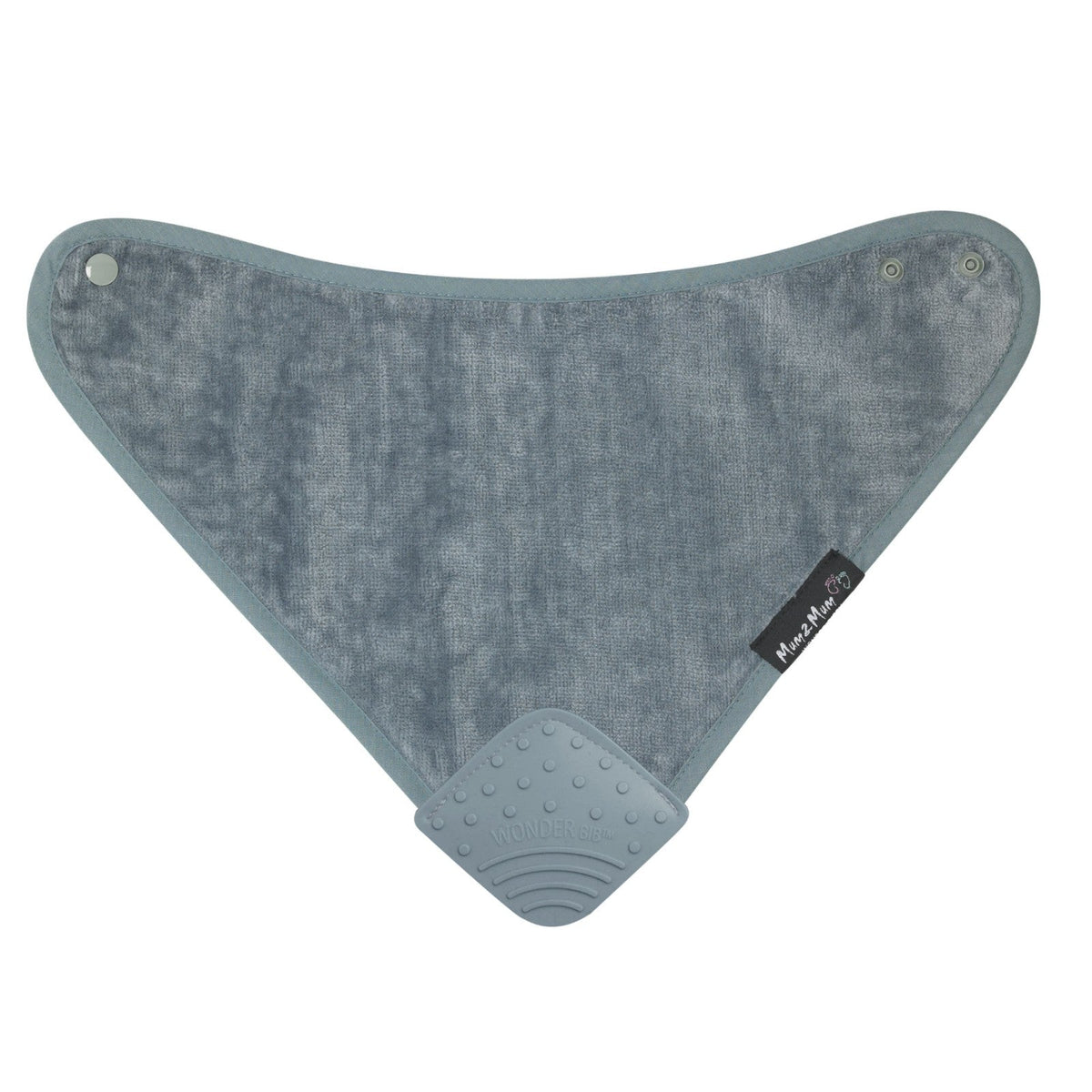 Mum 2 Mum Teething Bandana Wonder Bib - Grey - Baby&More